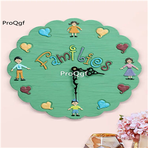 69usd Ngryise 1 set owl family series wall hanging clock
