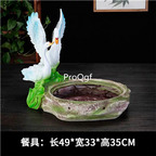 99usd Ngryise 1 set  swan series food decoration plate(only plate)