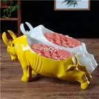 99usd Ngryise 1 set cow sheep etc food decoration plate(no food inside)