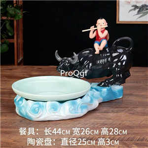 99usd Ngryise 1 set cow boy series food decoration plate(no food inside)