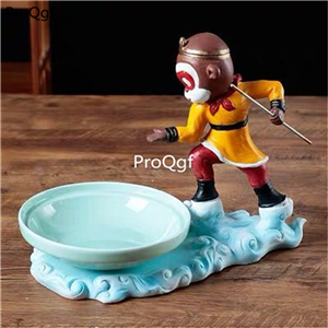 99usd Ngryise 1 set sunhouzi monkey series food decoration plate(no food inside)
