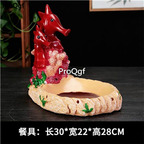 99usd Ngryise 1 set fish dolphine sea horse etc food decoration plate(no food inside)