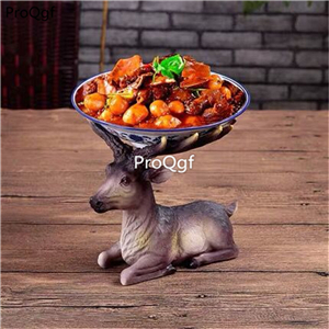 69usd Ngryise 1 set deer life food decoration plate(no food inside)