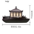 99usd Ngryise 1 Set ancient boat series plate food decoration( no food only plate price)