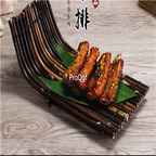59usd Ngryise 1 set ancient boat zhupai series food decoration plate(no food)