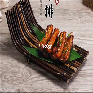 59usd Ngryise 1 set ancient boat zhupai series food decoration plate(no food)