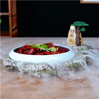 89usd Ngryise 1 set mountain tree series food decoration plate(no food)