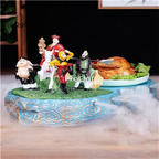 99usd Ngryise 1 set traditional story creative restaurant decoration plate(no food)