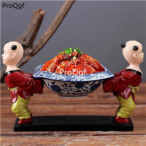 69usd Ngryise 1 set twins life creative restaurant decoration plate(no food)