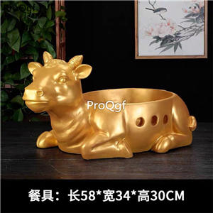 89usd Ngryise 1 set cow life creative restaurant decoration plate(no food)