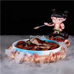 69usd Ngryise 1 Set i am angry restaurant series plate(no food)