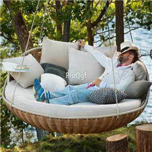 599usd Ngryise 1 Set Minshuku Outdoor hanging series Swing Bed