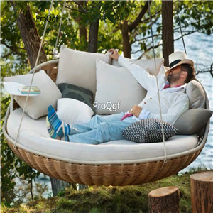 899usd Ngryise 1 Set Minshuku Outdoor hanging series Swing Bed(no pillow)