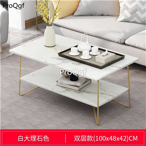 169usd Ngryise 1 set 100*48*42cm double layer marble minshuku bedroom sofa table