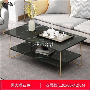 189usd Ngryise 1 set 120*60*42cm double layer marble minshuku bedroom sofa table