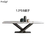 699usd Ngryise 1 set 130*80cm marble fashion ins table