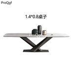 799usd Ngryise 1 set 140*80cm marble fashion ins minshuku table