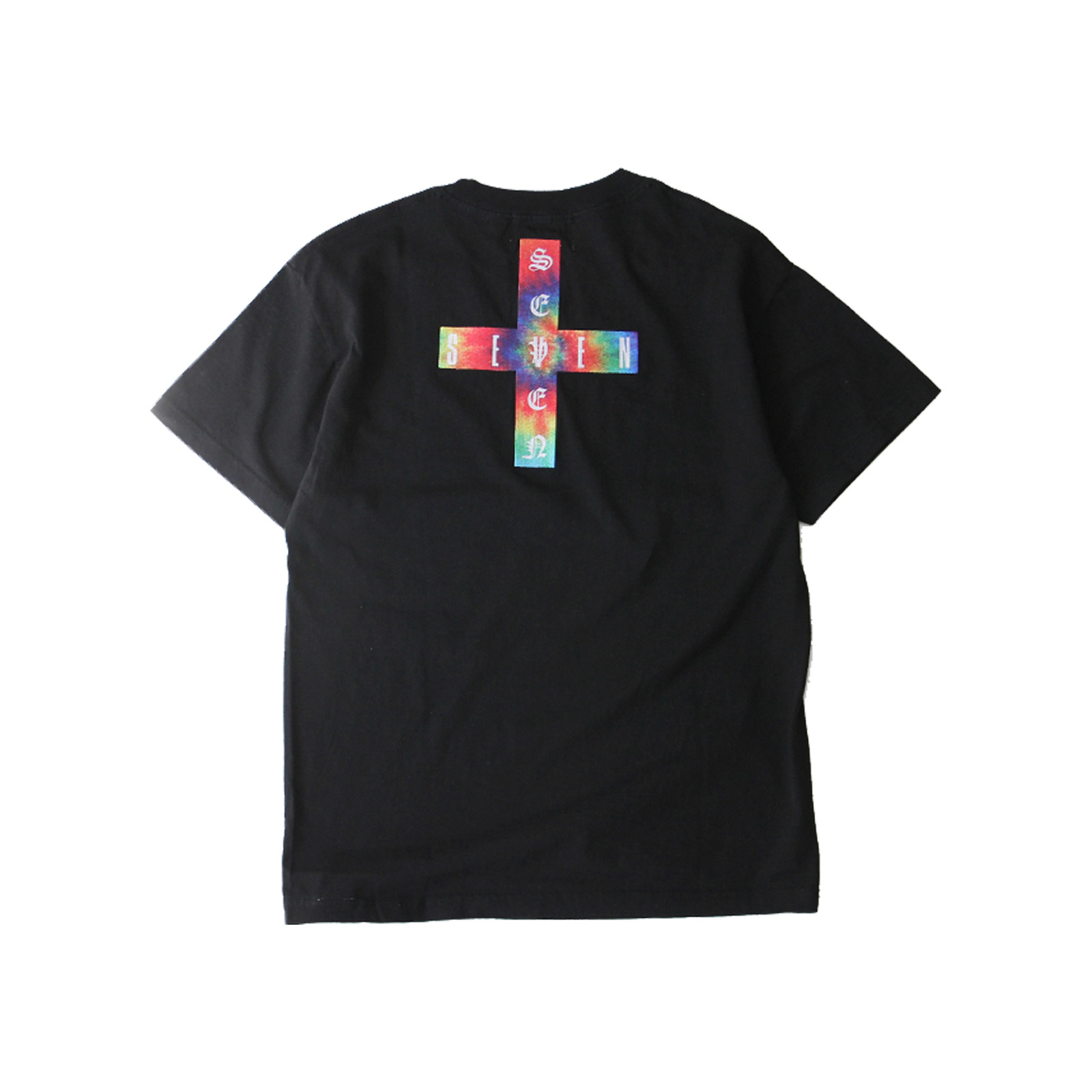 SEVEN by SEVEN Print On Embroidery Tee Cross