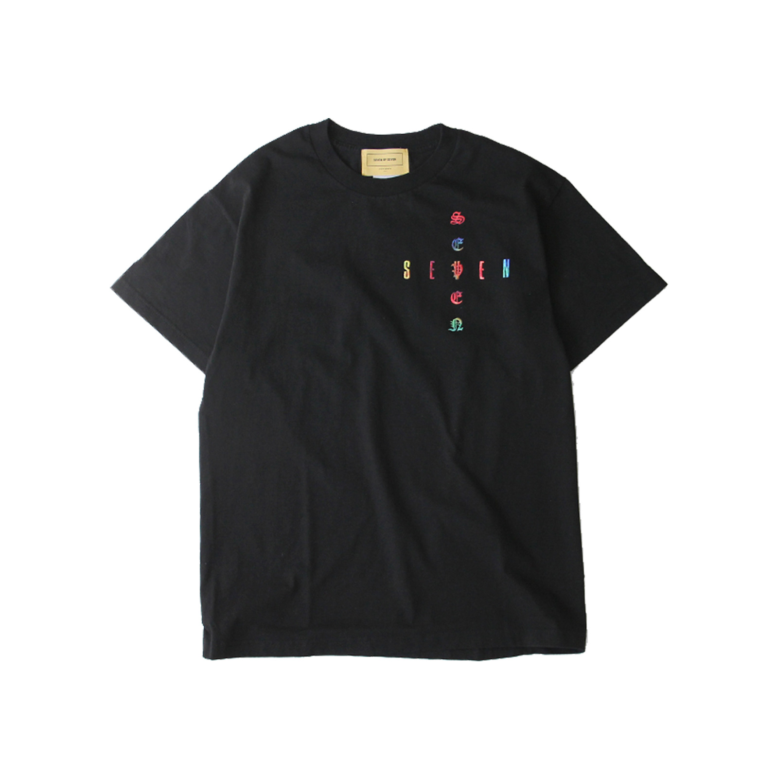 SEVEN by SEVEN Print On Embroidery Tee Cross