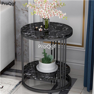 139usd Ngryise 1 set double layer round shape marble minshuku table
