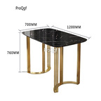 369usd Ngryise 1 set 120*70*76cm marble minshuku table