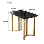 500usd Ngryise 1 set 140*80*76cm marble minshuku table