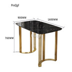 799usd Ngryise 1 set 160*90*76cm marble minshuku table
