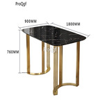 800usd Ngryise 1 set 180*90*76cm marble minshuku table