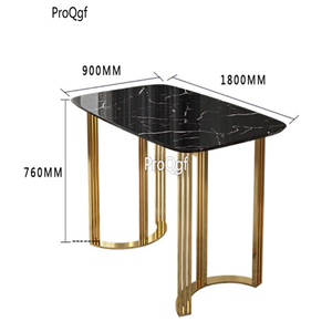 800usd Ngryise 1 set 180*90*76cm marble minshuku table