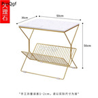 169usd Ngryise 1 set 50*50cm marble metal minshuku table