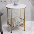139usd Ngryise 1 set round style series marble metal minshuku table