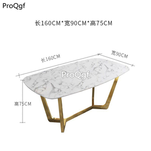 699usd Ngryise 1 set 160*90*75cm marble fashion minshuku table