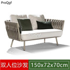 500usd Ngryise 1 set minshuku holiday 150*72*70cm rattan sofa two people seat