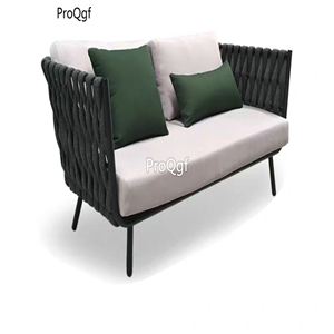 500usd Ngryise 1 set minshuku holiday rattan black two people seat sofa