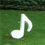 269usd Ngryise 1 set musicla symbol statue 60*80cm