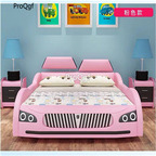 1699usd Prodgf 1Pcs A Set Children Car Shape Boy Like Bed white, green, red, blue, yellow or pink