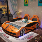 1699usd Prodgf 1Pcs A Set Children Car Shape Boy Like Bed orange, blue, white, yellow