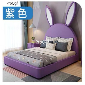 1699usd Ngryise 1 set ins rabbit ear shape Children Bed white, purple, pink, watermelon red