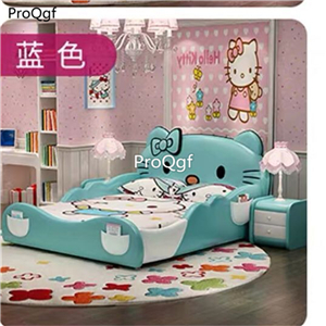 1699usd Ngryise 1 set ins cat shape Children Bed pink,purple,yellow,blue