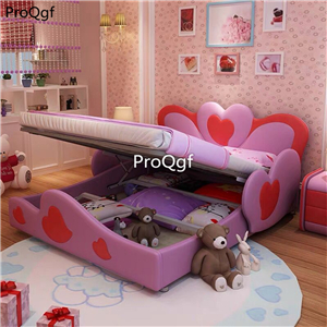 1699usd Ngryise 1 set ins heart shape girl like Children Bed pink, yellow, purple, blue