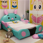 1699usd Ngryise 1 set ins pig animal style girl like Children Bed pink or green