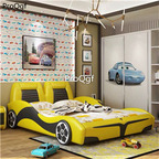 1699usd Ngryise 1 set car style boy like Children Bed  yellow, blue, white, red