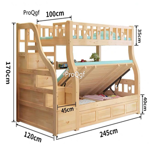 2099usd Ngryise 1 set up width 100cm down width 120cm Children Bed