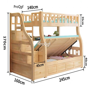 2399usd Ngryise 1 set up width 140cm down width 160cm Children Bed
