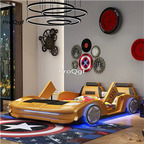 1699usd Ngryise 1 set car style hot Children Bed yellow, grey, white