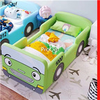 1299usd Ngryise 1 set car style star Children Bed 178*84cm
