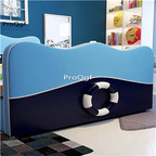 1699usd Ngryise 1 set boy like blue series Children Bed