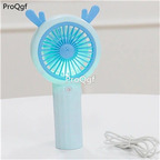 18usd Ngryise 2Pcs A Set deer shape fan with light, usb, spray function