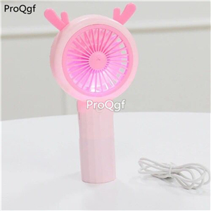 18usd Ngryise 2Pcs A Set deer shape fan with light, usb, spray function