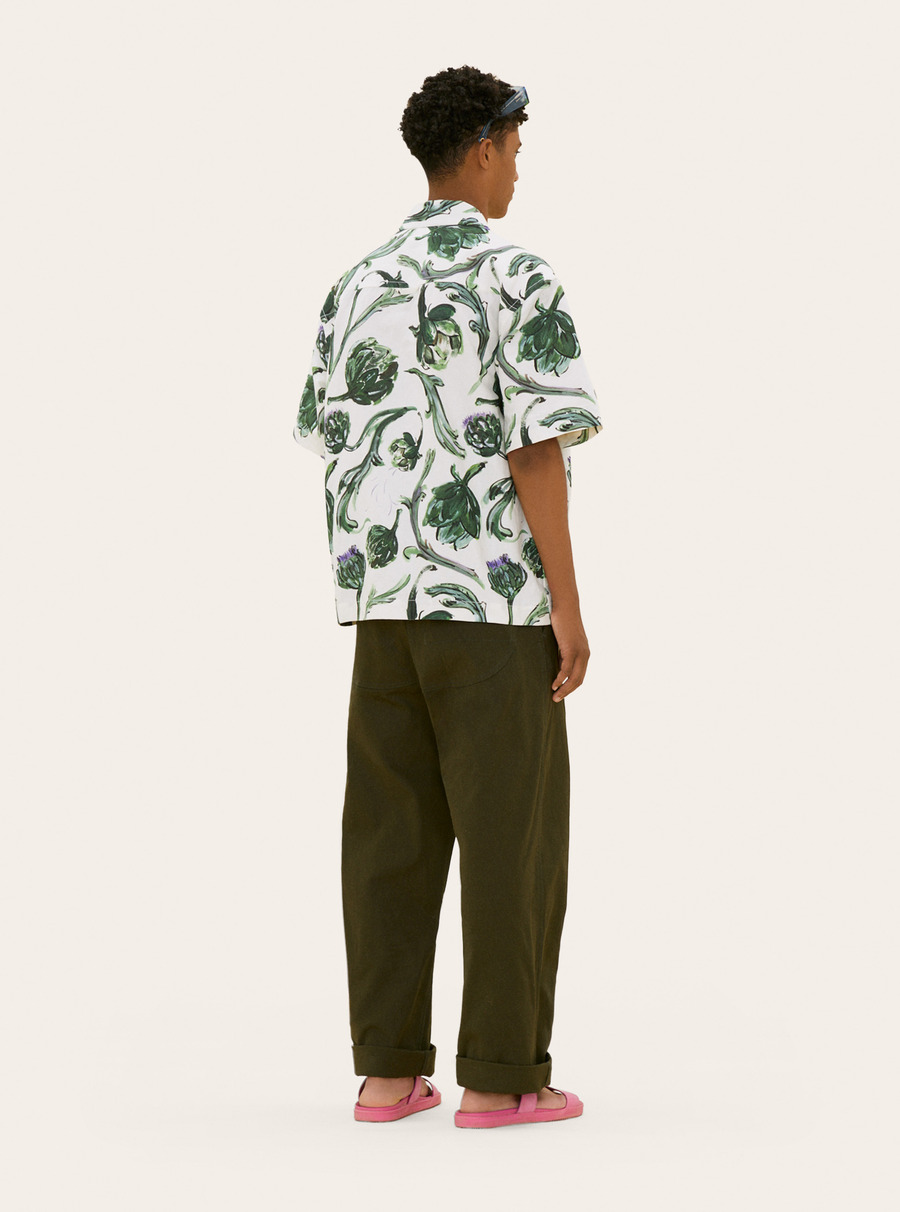 廓形立领双排扣风衣-3